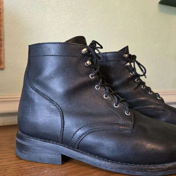 Thursday Boot Co. Captain Boots Mens Size 14 Black Leather Handmade Dress Casual - Picture 3 of 16